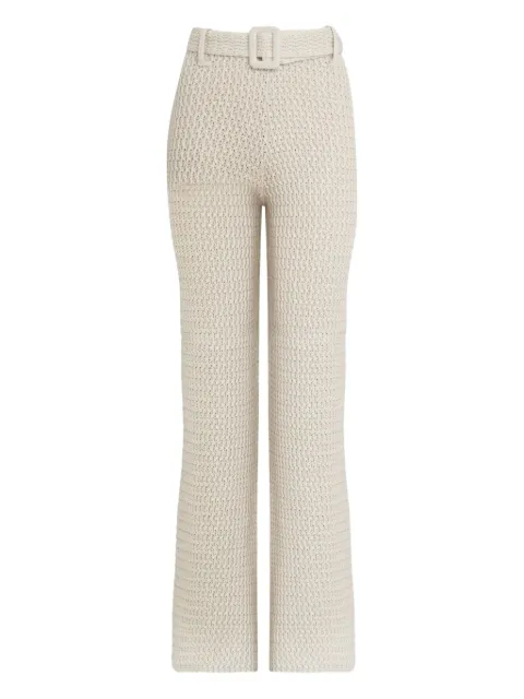 Andrea Bogosian Jupia knitted belted straight trousers
