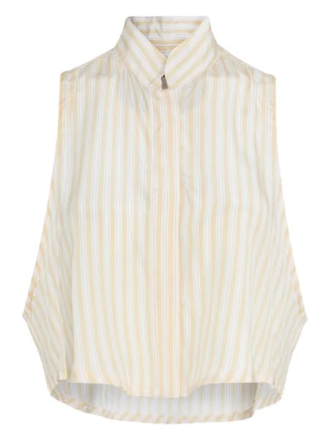 Andrea Bogosian striped sleeveless shirt