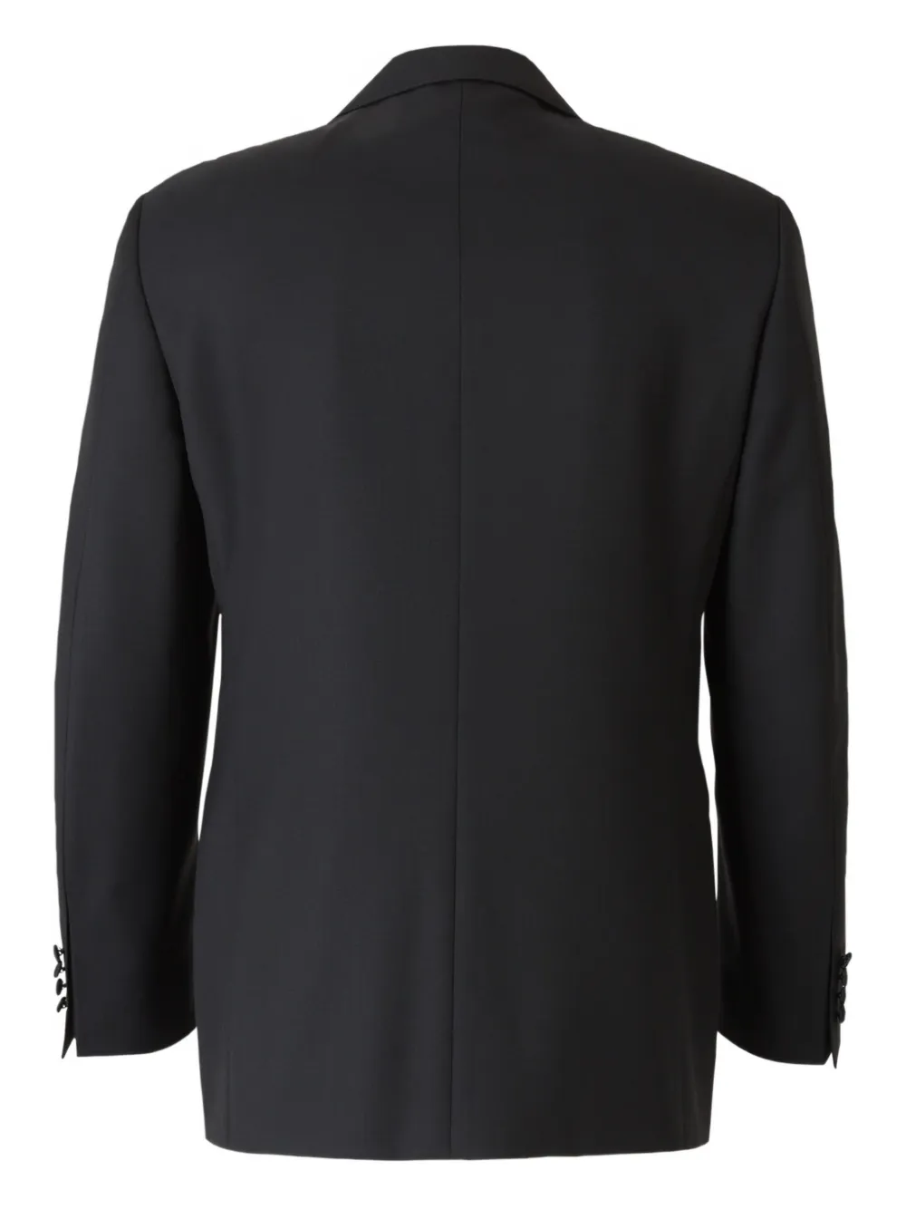 Canali wool single-breasted suit Zwart