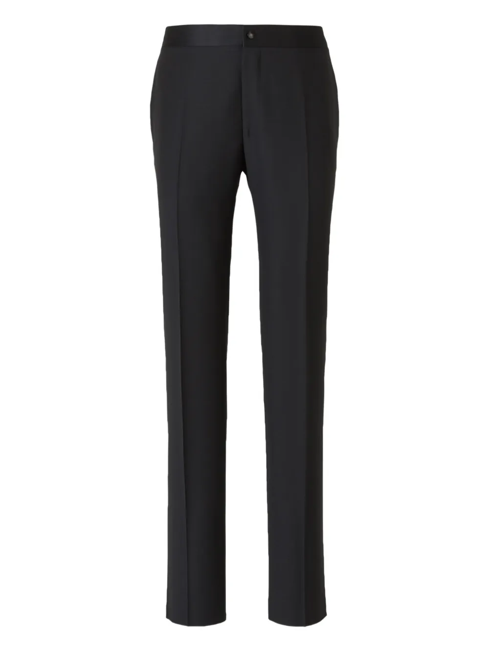 Canali wool single-breasted suit Zwart