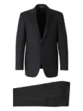 Canali wool single-breasted suit - Black