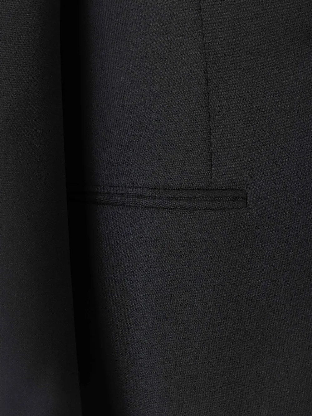 Canali wool single-breasted suit Zwart