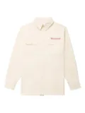 Willy Chavarria logo-embroidered shirt - Neutrals