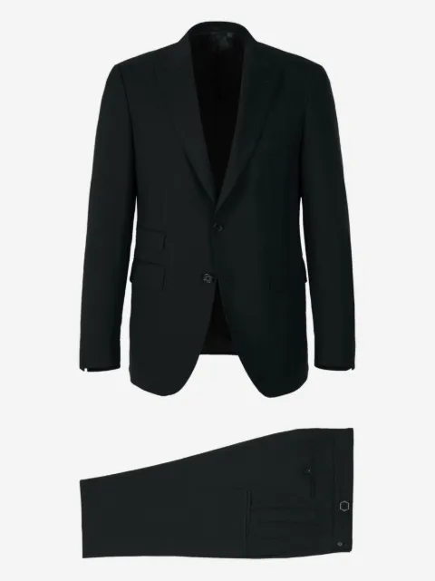 Scabal two-button flap-pocket suit