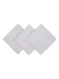 Simonnot Godard striped pocket square (set of three) - White