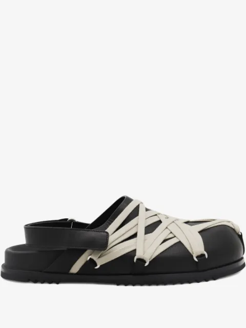 Rick Owens 레더 스트랩 크로스 로퍼