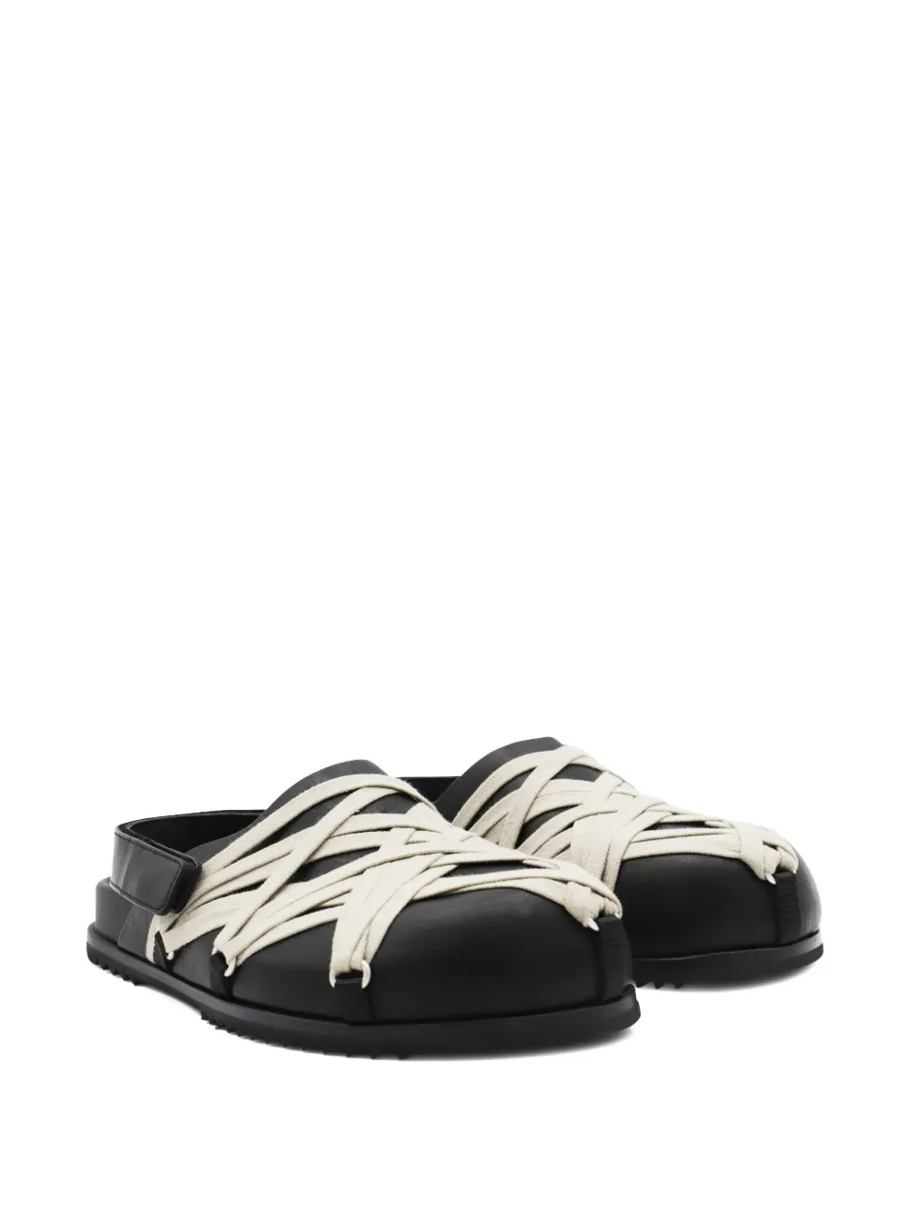 Rick Owens leather strap crisscross loafers | Image 2