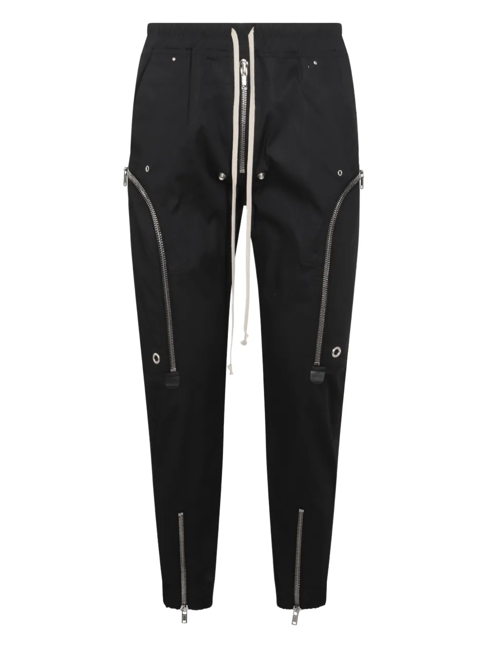 Rick Owens Bauhaus zip-detail trousers Zwart