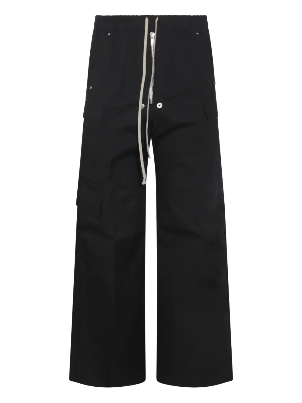Rick Owens Belas cargo-pocket drawstring trousers Zwart
