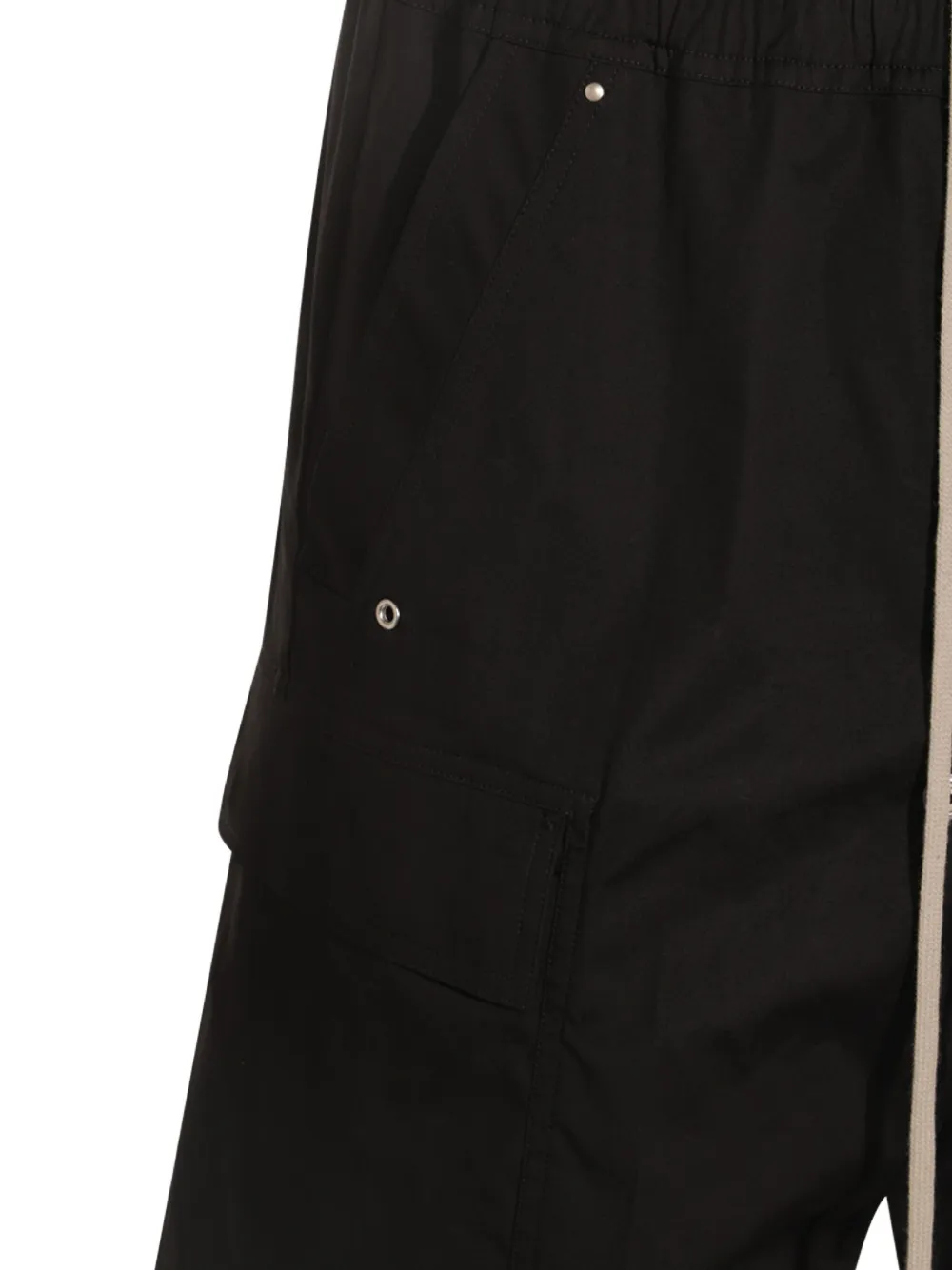 Rick Owens Belas cargo-pocket drawstring trousers Zwart