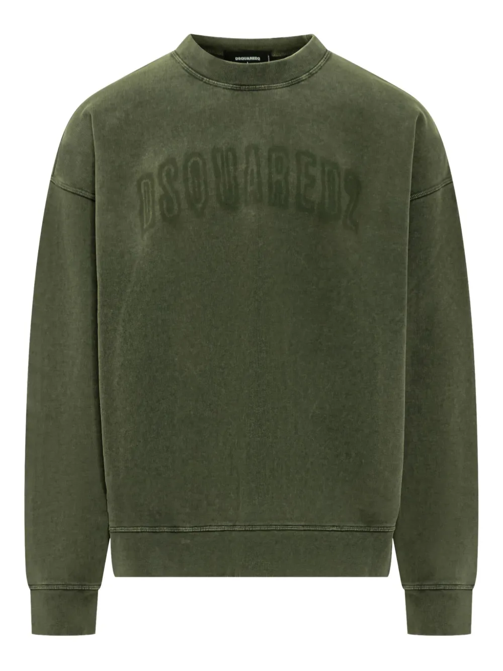 DSQUARED2 logo-embroidered sweatshirt Groen