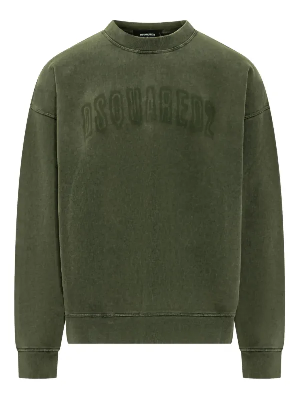 DSQUARED2 Sweatshirt Mit Logo-Stickerei Grün FARFETCH AT - Main Image