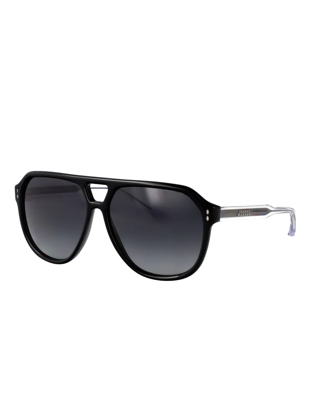 Isabel Marant Eyewear Aneya zonnebril met piloten montuur en acetaat Zwart