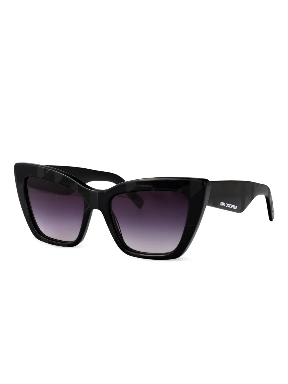  Karl Lagerfeld Cat-eye Frame Sunglasses - Black 