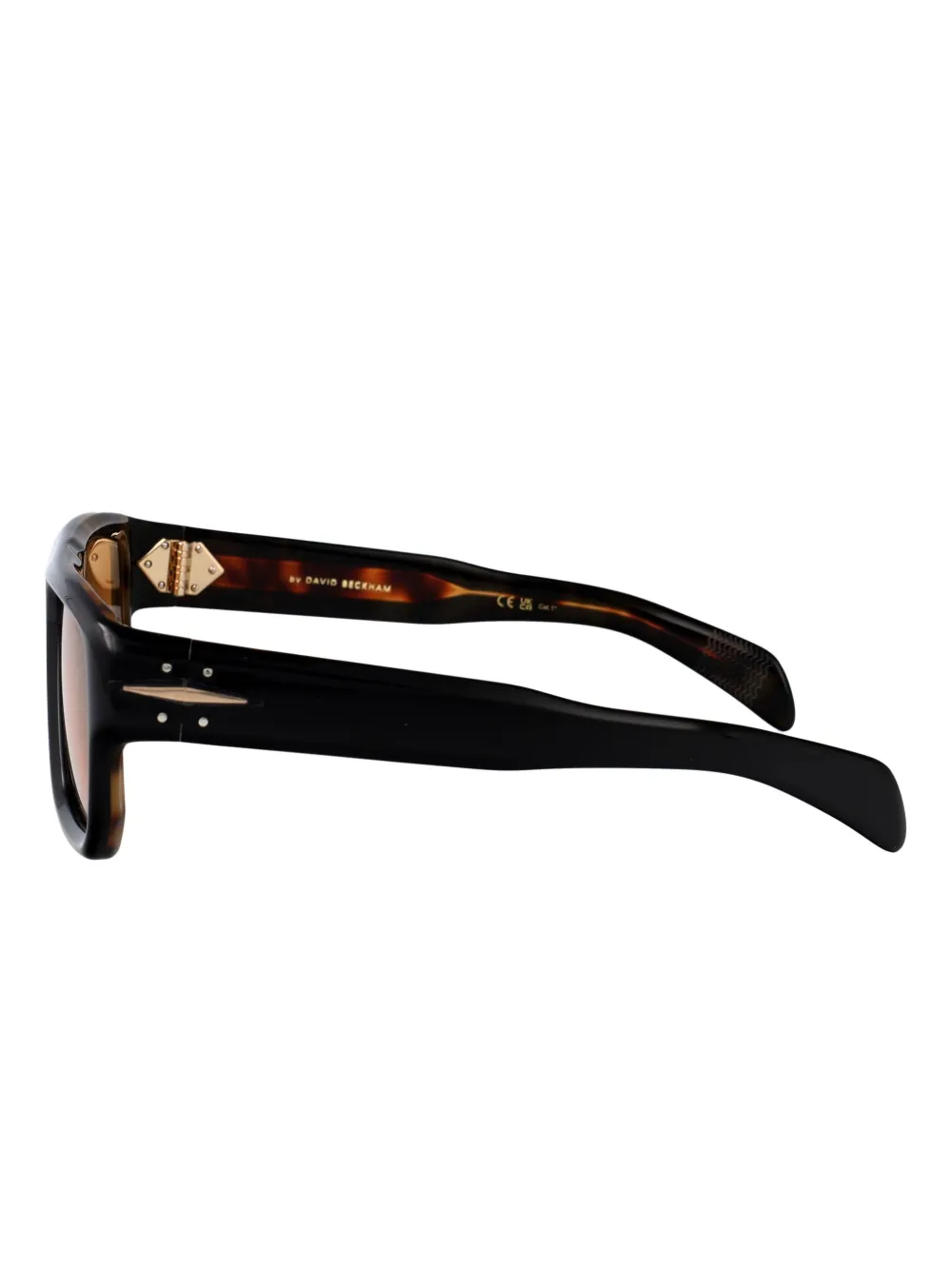 Eyewear by David Beckham Zonnebril met rechthoekig montuur Zwart