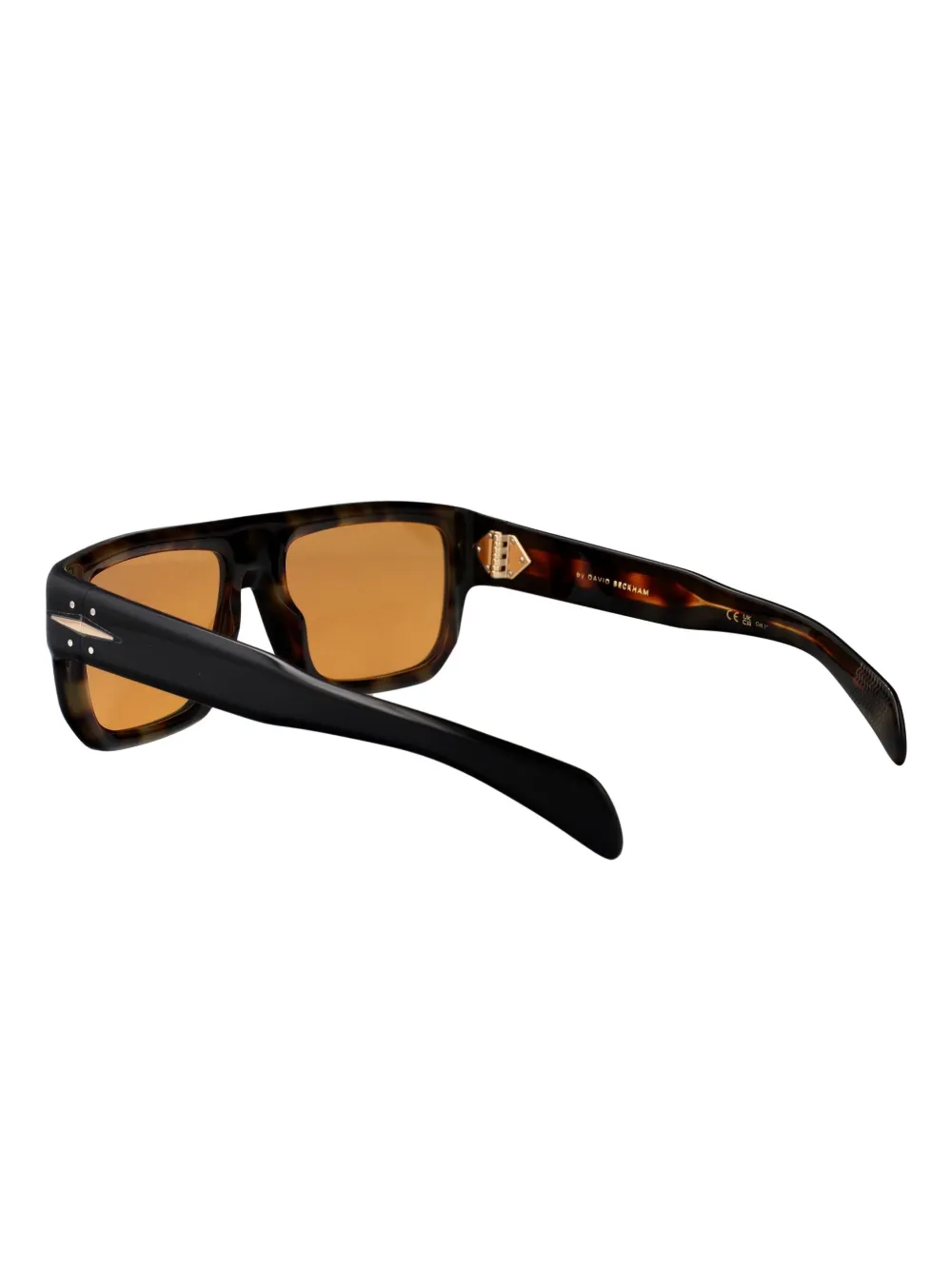 Eyewear by David Beckham Zonnebril met rechthoekig montuur Zwart
