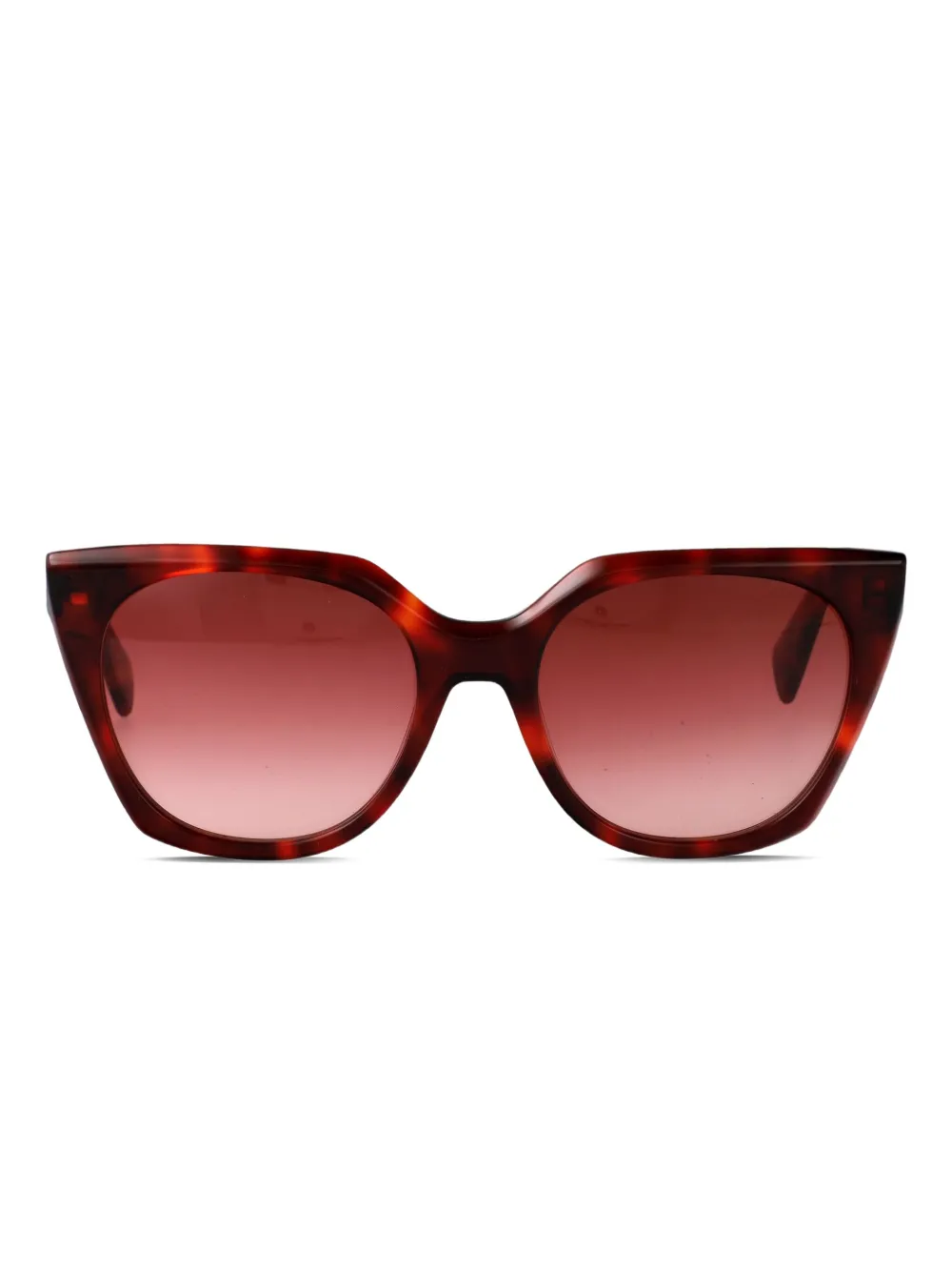 LIU JO Zonnebril met cat-eye montuur en schildpadschild design Rood