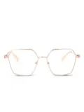 LIU JO geometric-frame glasses - Gold