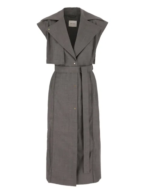 Gabriele Colangelo sleeveless belted coat