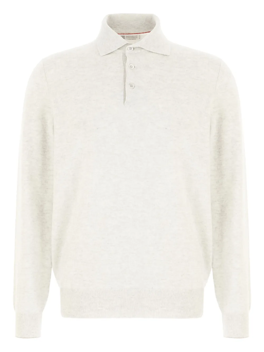 Brunello Cucinelli suéter con cuello de playera tipo polo | gris | Image 1