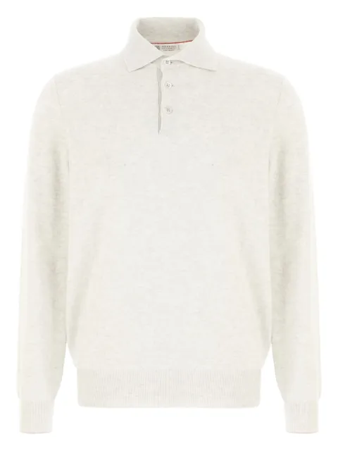 Brunello Cucinelli polo-neck cashmere sweater