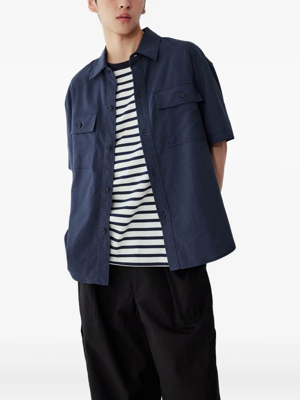 STUDIO TOMBOY Yoke overhemd - Blauw