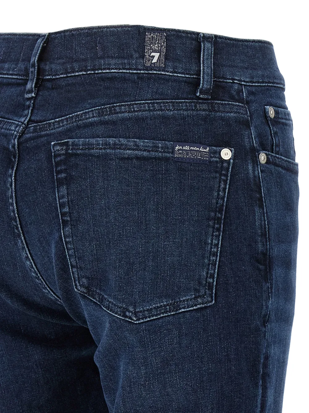7 For All Mankind Stretch-katoenen jeans Blauw