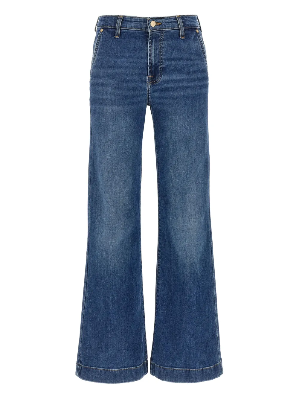7 For All Mankind Dojo stonewashed high-waist jeans | Blue | Image 1