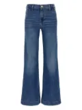7 For All Mankind Dojo stonewashed high-waist jeans - Blue