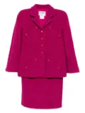 CHANEL Pre-Owned 1995 Setup Suit Jacket Skirt - Purple