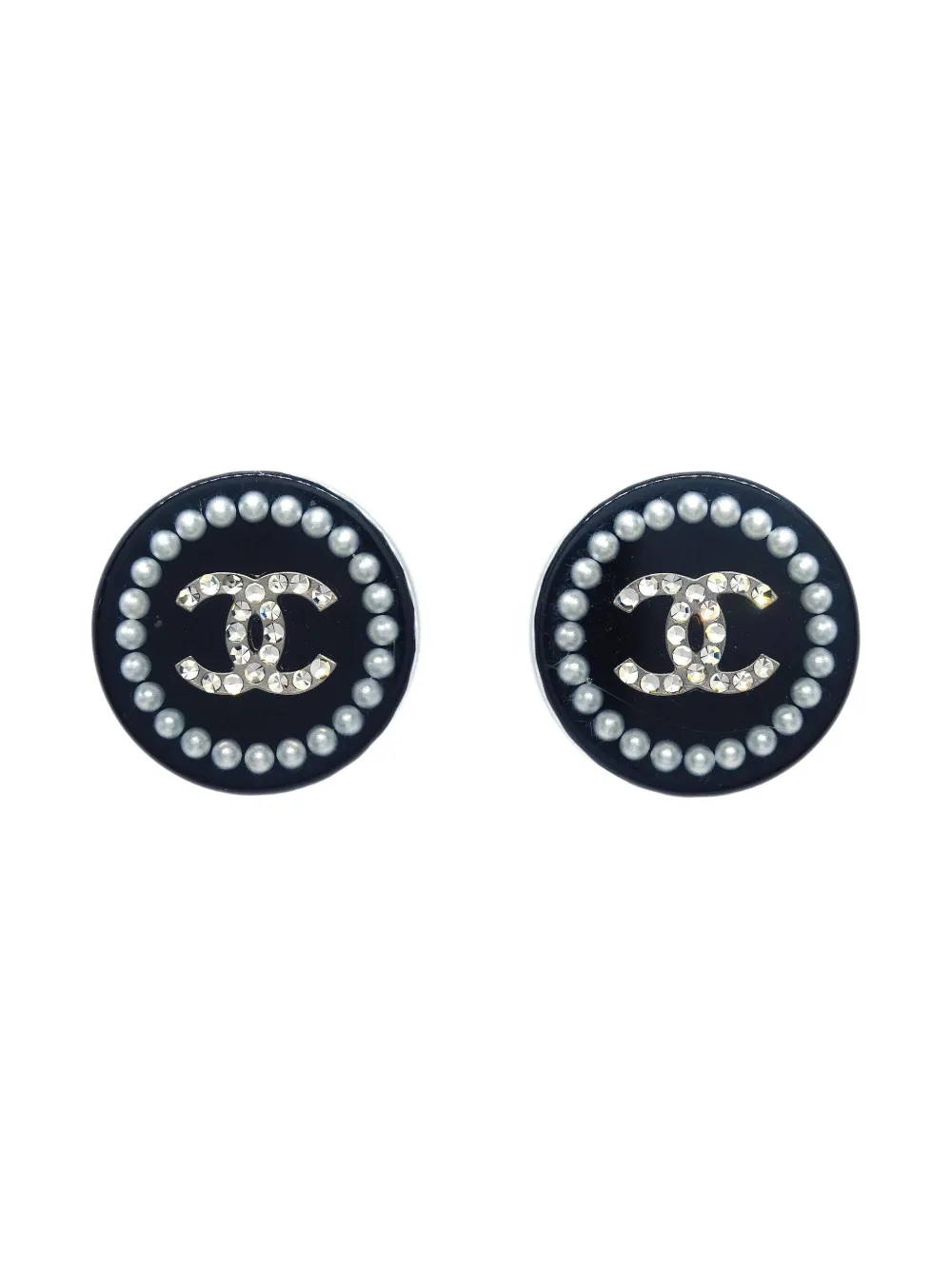 CHANEL Pre-Owned 2014 Piercing earrings | Black | Image 1