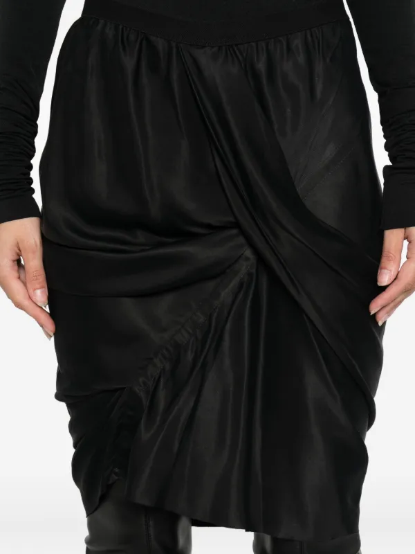 rick owens スカート Rick Owens ドレープ スカート | ブラック | FARFETCH JP