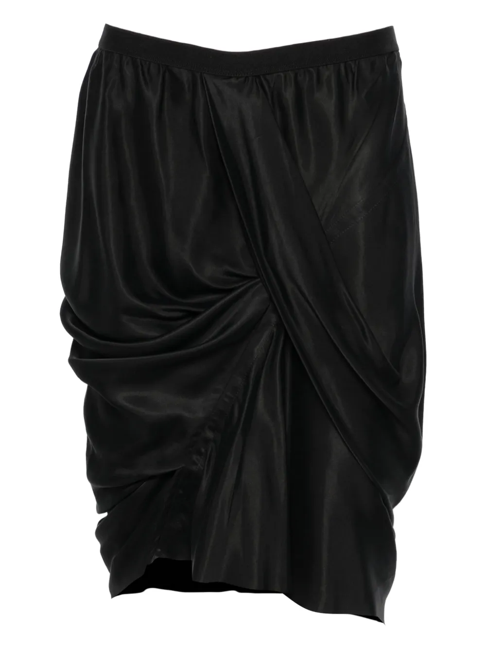Rick Owens draped skirt Zwart