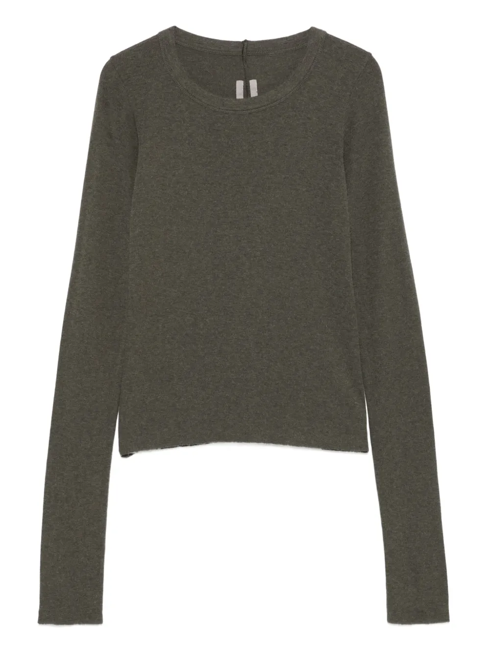 Rick Owens long-sleeve ribbed top | Green | Image 1