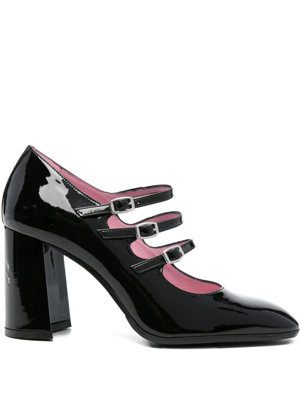 Carel Paris 85mm Keel Triple-strap Pumps