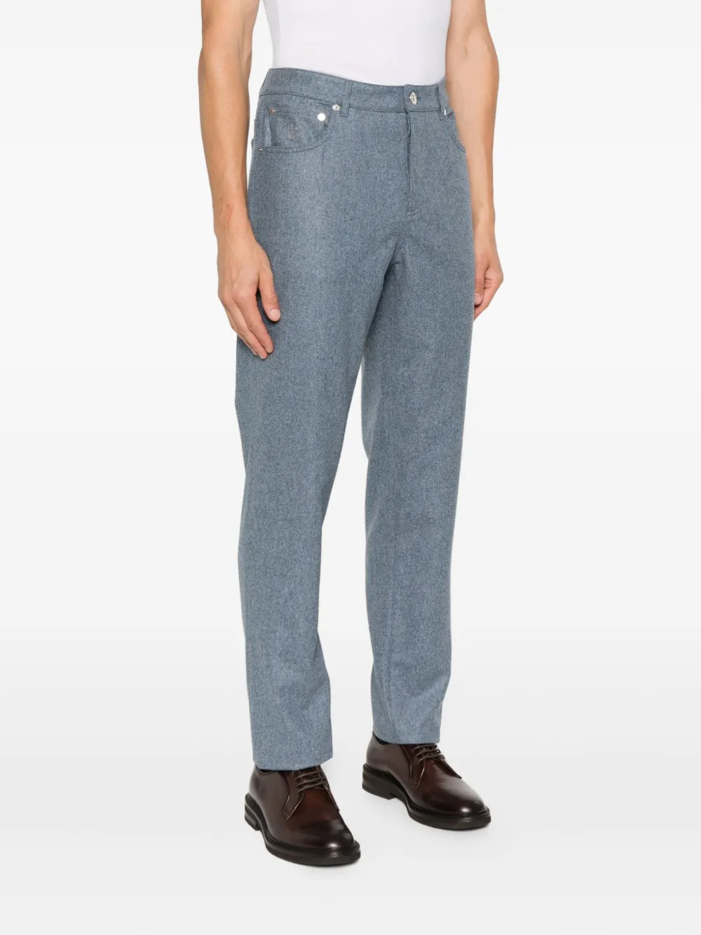 Brunello Cucinelli Straight broek Blauw