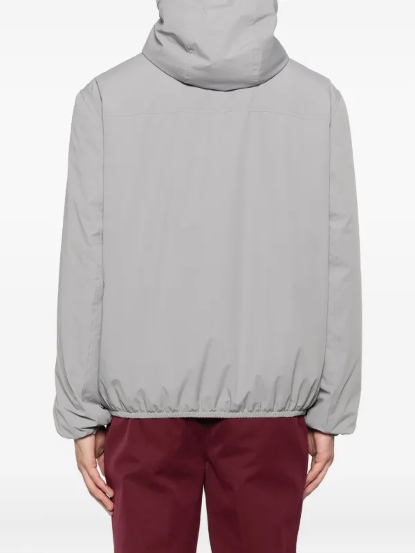 Brunello Cucinelli Hooded zip-front Jacket | Grey | FARFETCH