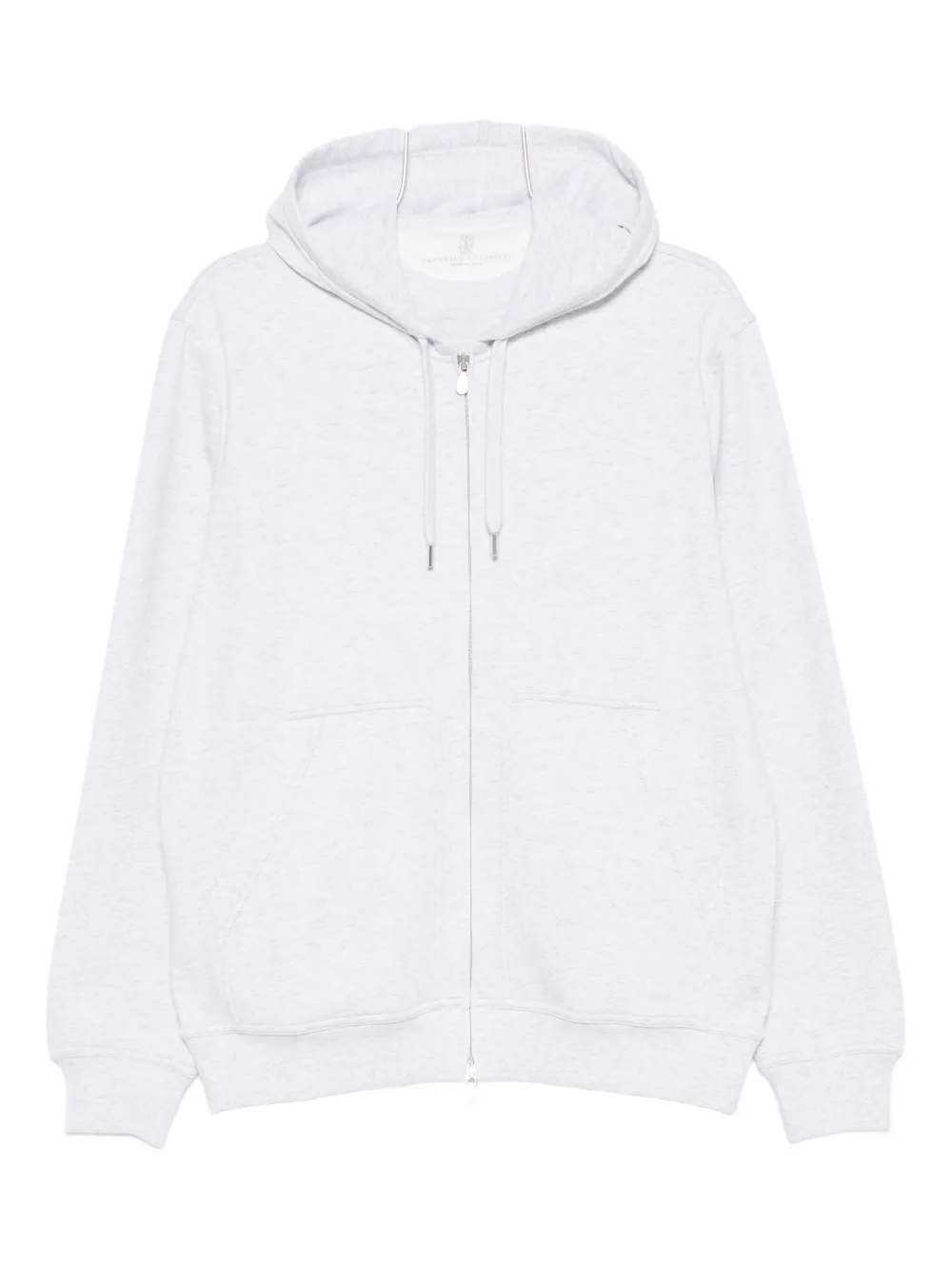 Brunello Cucinelli Hoodie met rits Grijs