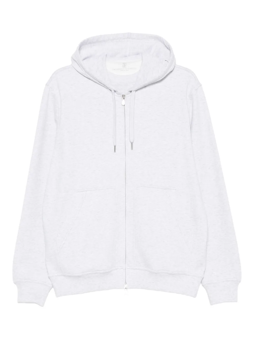 Brunello Cucinelli Hoodie met rits Grijs