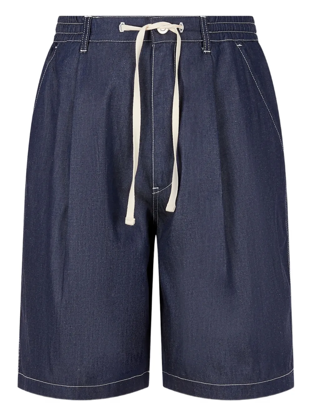 STUDIO TOMBOY pleated denim shorts | Blue | Image 1