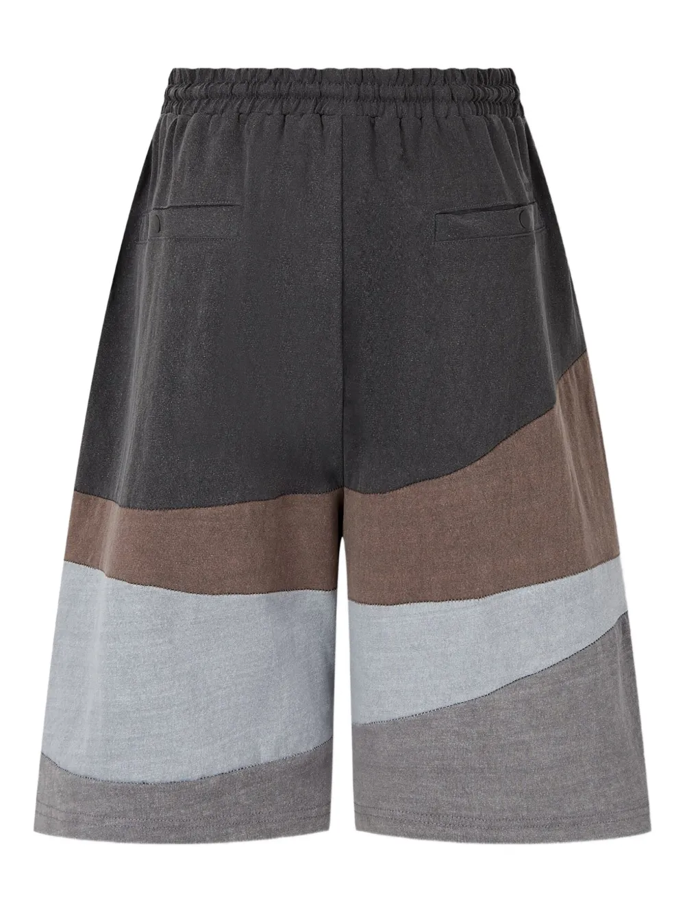 Studio Tomboy Colour-block Wave Shorts In Multi
