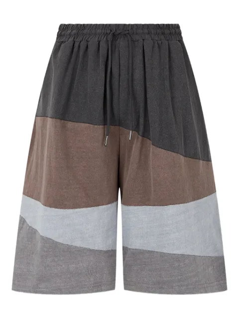 STUDIO TOMBOY colour-block wave shorts