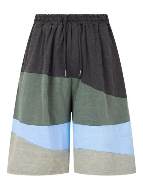 STUDIO TOMBOY colour-block wave shorts