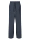 STUDIO TOMBOY drawstring pleated trousers - Blue