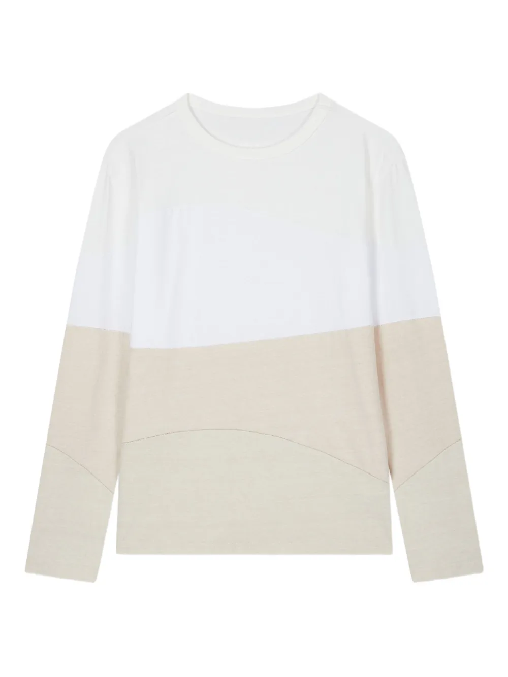 STUDIO TOMBOY two-tone long-sleeve T-shirt | White | Image 1