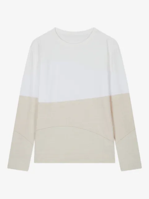 TOMBOY t-shirt bicolore à manches longues