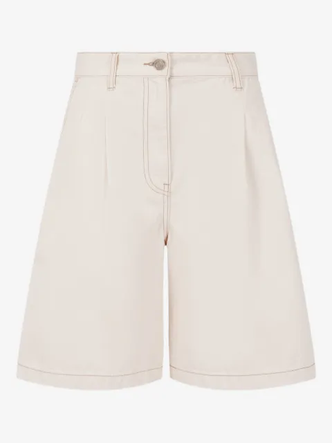 TOMBOY pleated denim shorts