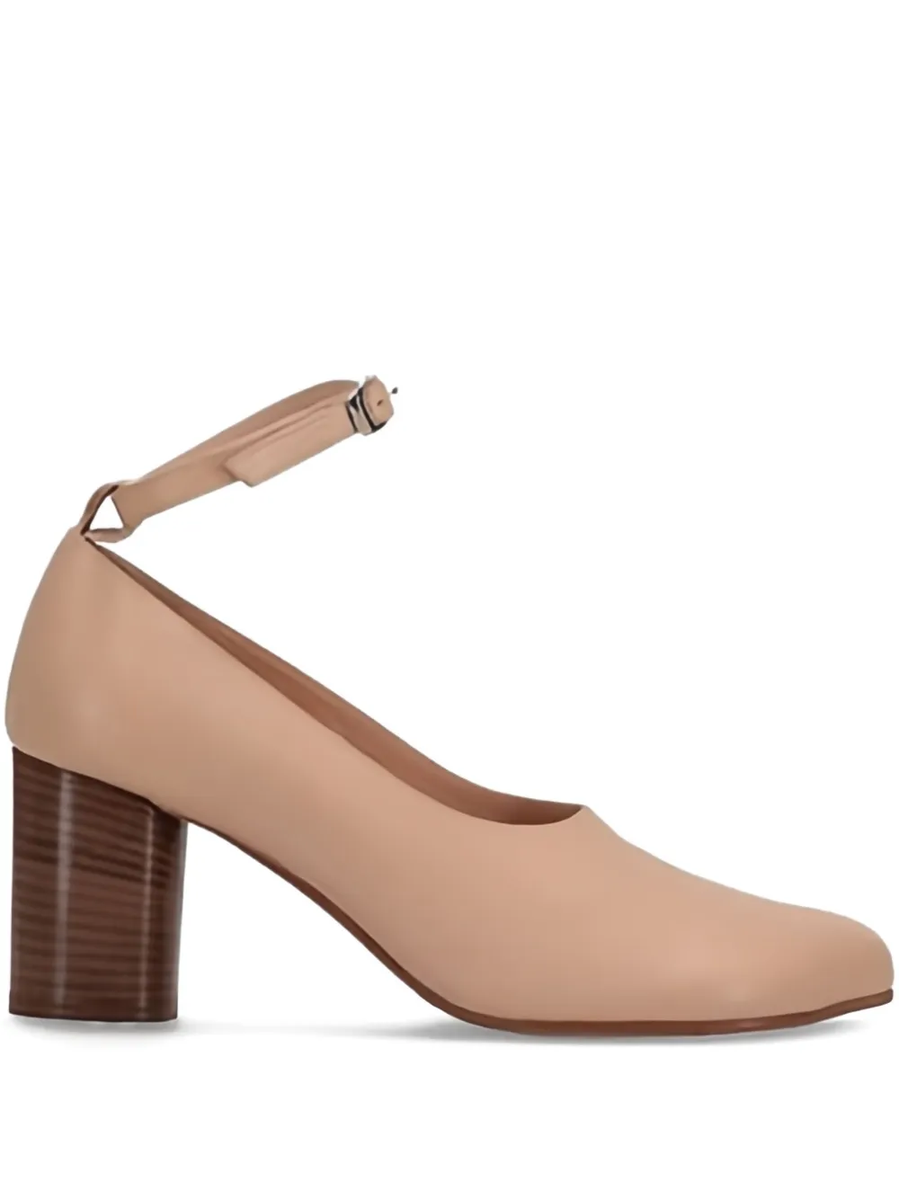 Niccolò Pasqualetti Block-heel Ankle-strap Pumps In Neutral