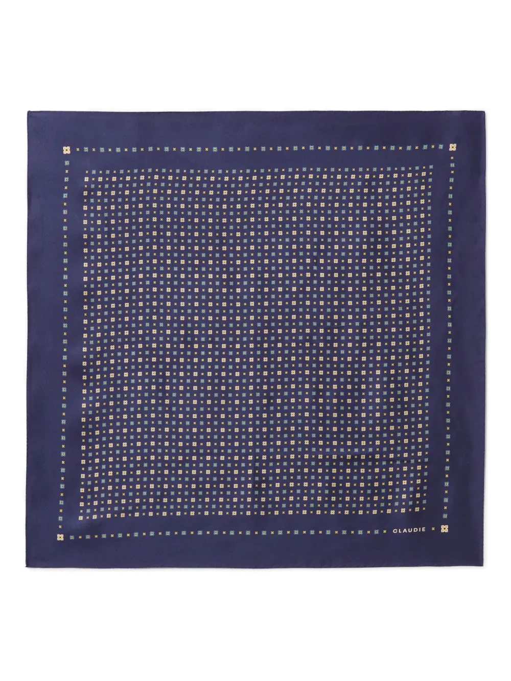Claudie Pierlot square printed scarf | Blue | Image 1