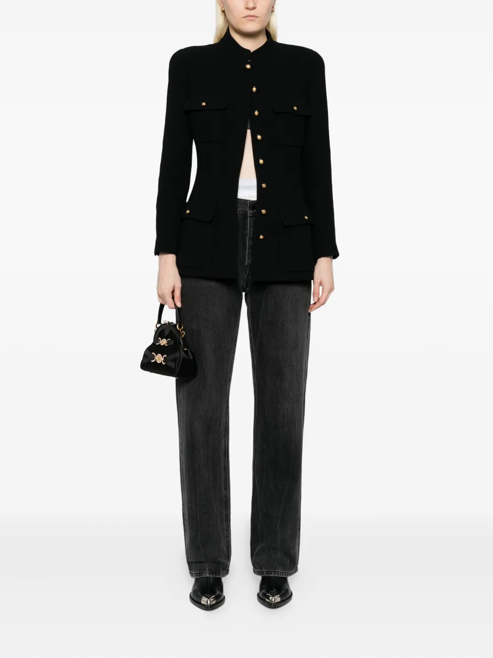 CHANEL Pre-Owned 1996 wool coat | Pre-Owned Jackets | Image 2